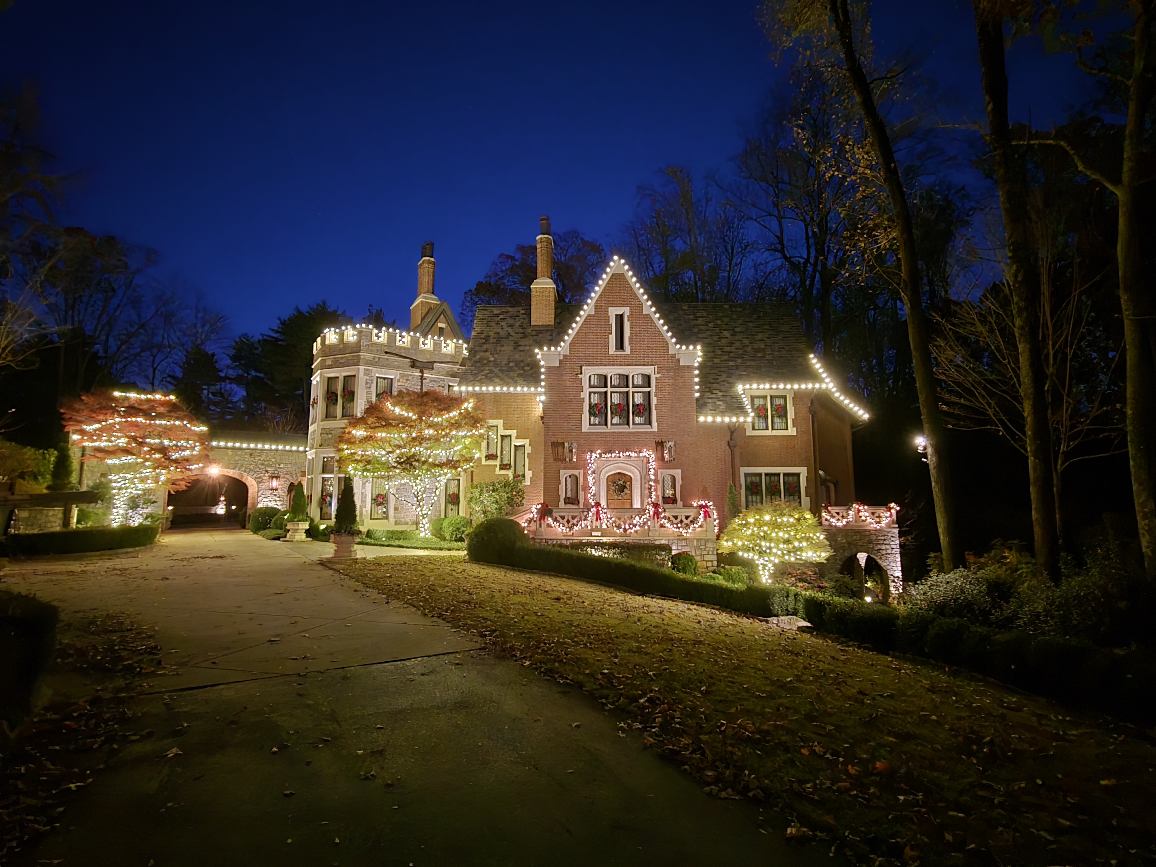 Professionally installed holiday lighting — Visible Illumination SC